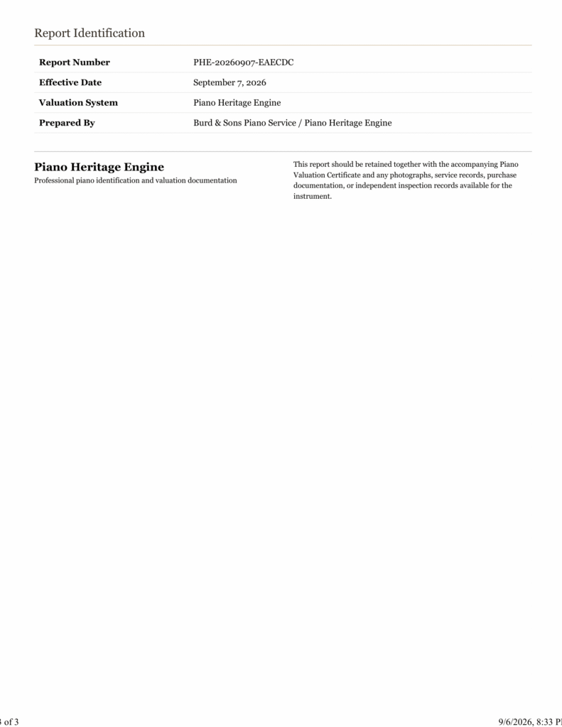 Sample Valuation Report, Page 3